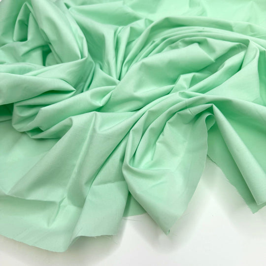 Quilting By The Sea - Cotton Blend Woven - Light Blue/Green - 0.9M Bundle - True Deadstock fabric Fabric by private - Sustainable Textile | FABCYCLE