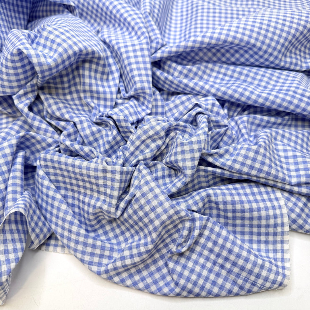 Quilting Classics - Cotton Woven - Blue/White Gingham - 1.95M Bundle - True Deadstock fabric Fabric by private - Sustainable Textile | FABCYCLE