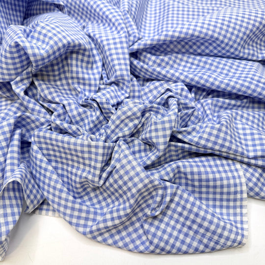 Quilting Classics - Cotton Woven - Blue/White Gingham - 1.95M Bundle - True Deadstock fabric Fabric by private - Sustainable Textile | FABCYCLE