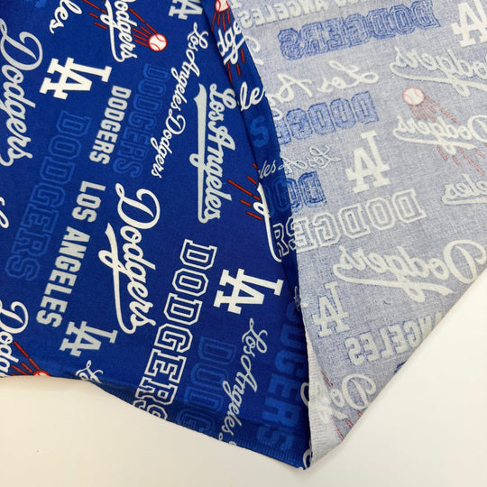 Quilting Is A Sport - Cotton Woven - Dark Blue/White Baseball Teams - 1.1M Bundle - True Deadstock fabric Fabric by private - Sustainable Textile | FABCYCLE