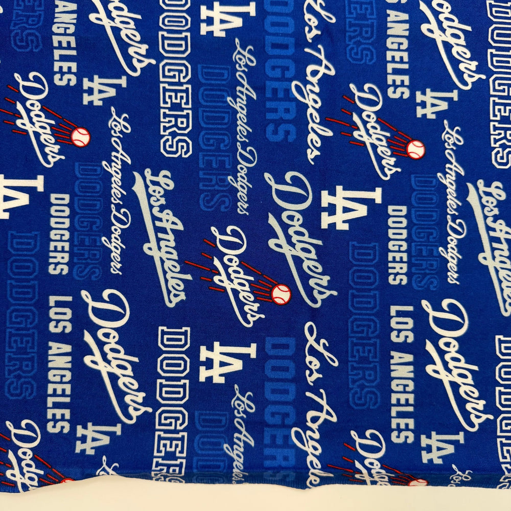 Quilting Is A Sport - Cotton Woven - Dark Blue/White Baseball Teams - 1.1M Bundle - True Deadstock fabric Fabric by private - Sustainable Textile | FABCYCLE