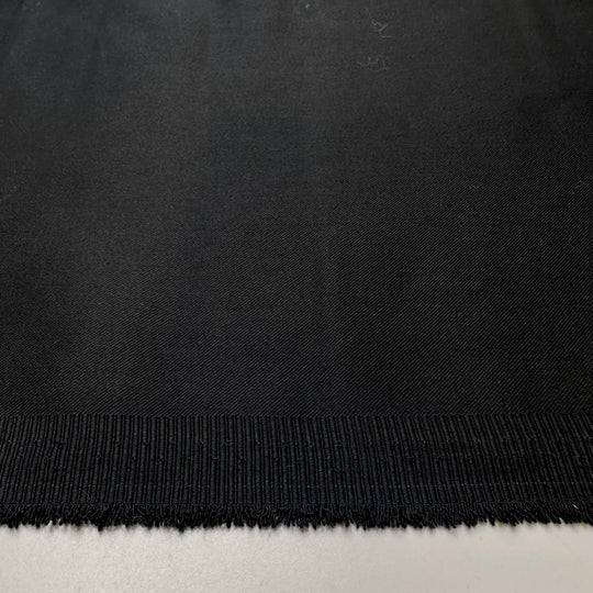 Quilting On My Lunch Break - Synthetic Blend Woven - Black - 1.9M Bundle - True Deadstock fabric Fabric by private - Sustainable Textile | FABCYCLE