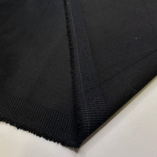 Quilting On My Lunch Break - Synthetic Blend Woven - Black - 1.9M Bundle - True Deadstock fabric Fabric by private - Sustainable Textile | FABCYCLE