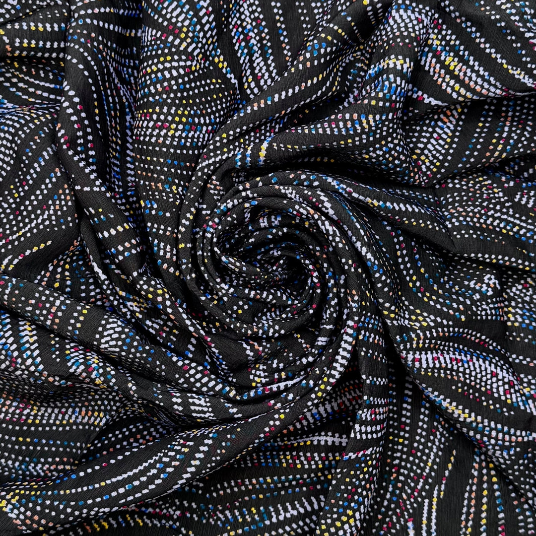 Quilting Party - Cotton Woven - Dark Grey Multi Abstract - 0.9M Bundle - True Deadstock fabric Fabric by private - Sustainable Textile | FABCYCLE