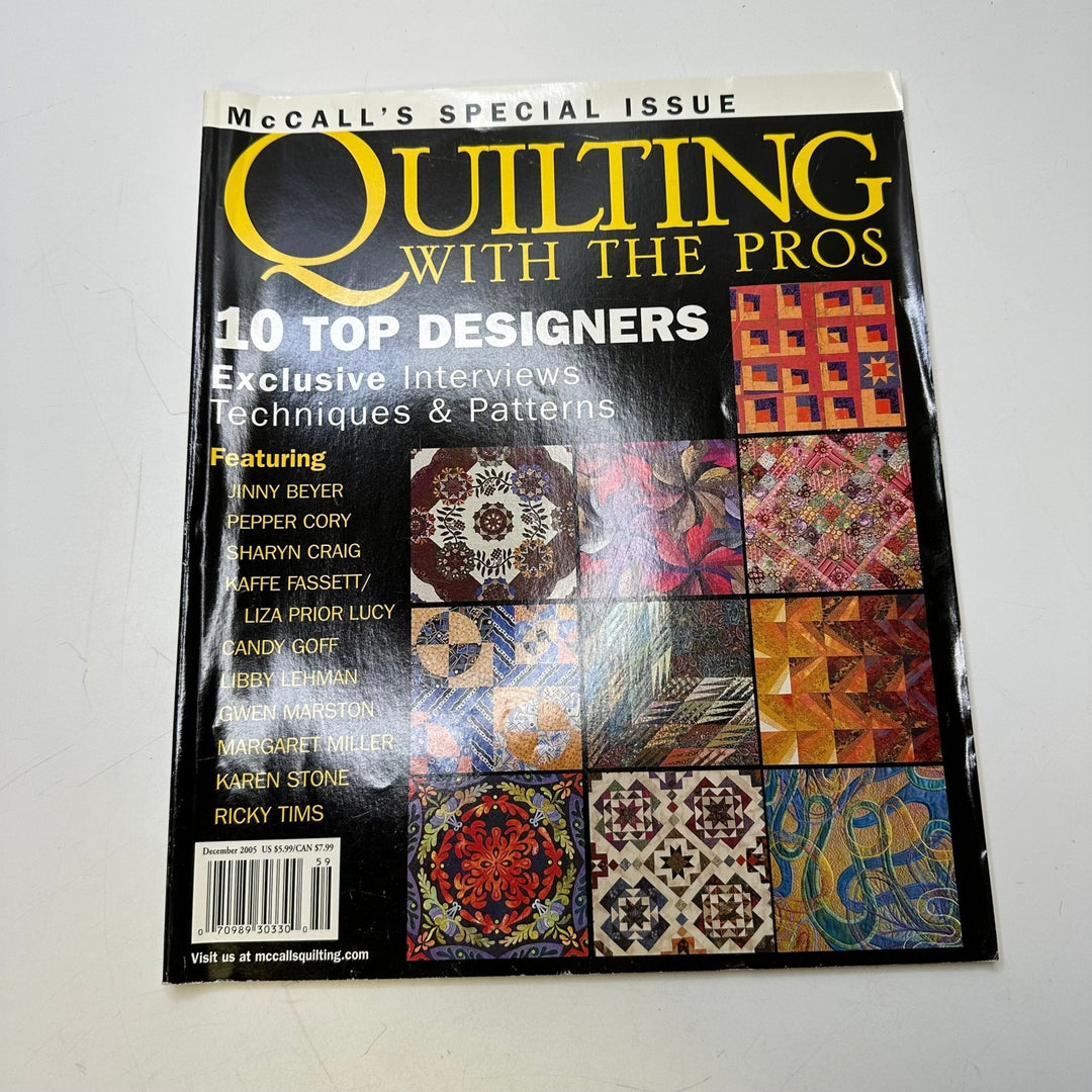 Quilting With The Pros Dec 2005 Books - Black Multi - Individual - True Deadstock supplies Fabric by private - Sustainable Textile | FABCYCLE