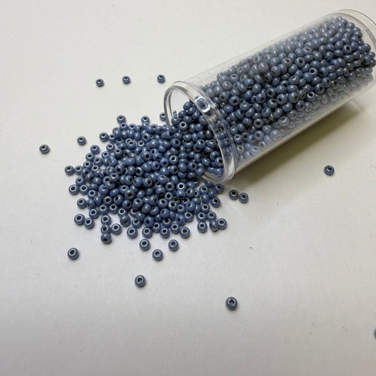 Rain Grey Seed Beads Beads - Light Grey/Blue - 400 Pack - True Deadstock supplies Fabric by private - Sustainable Textile | FABCYCLE