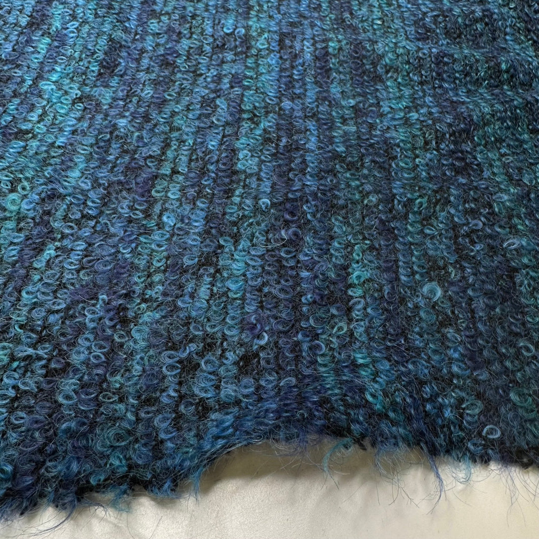 Rainy Days - Wool Knit - Blue Multi - 1M Bundle - True Deadstock fabric Fabric by private - Sustainable Textile | FABCYCLE