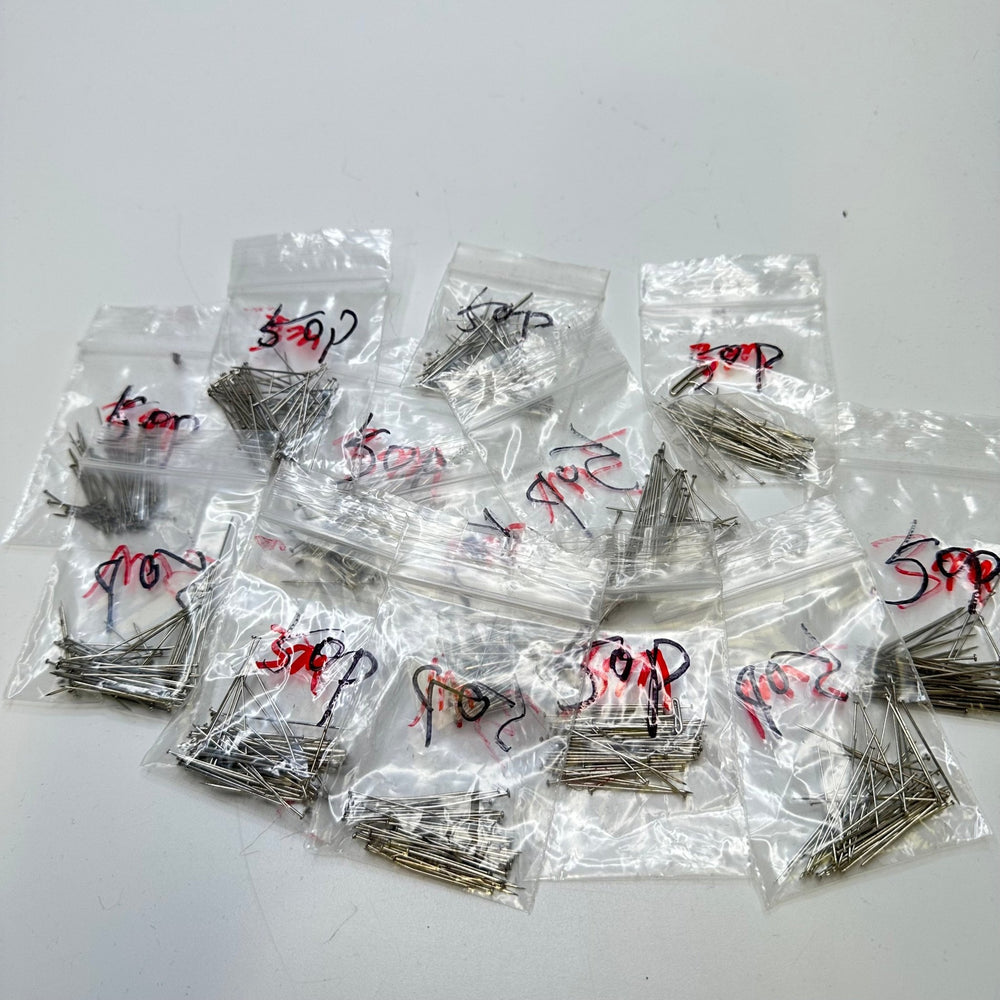 Random Pack Of 50 Flat Pins Sewing Tool - Silver - Individual - True Deadstock supplies Fabric by private - Sustainable Textile | FABCYCLE