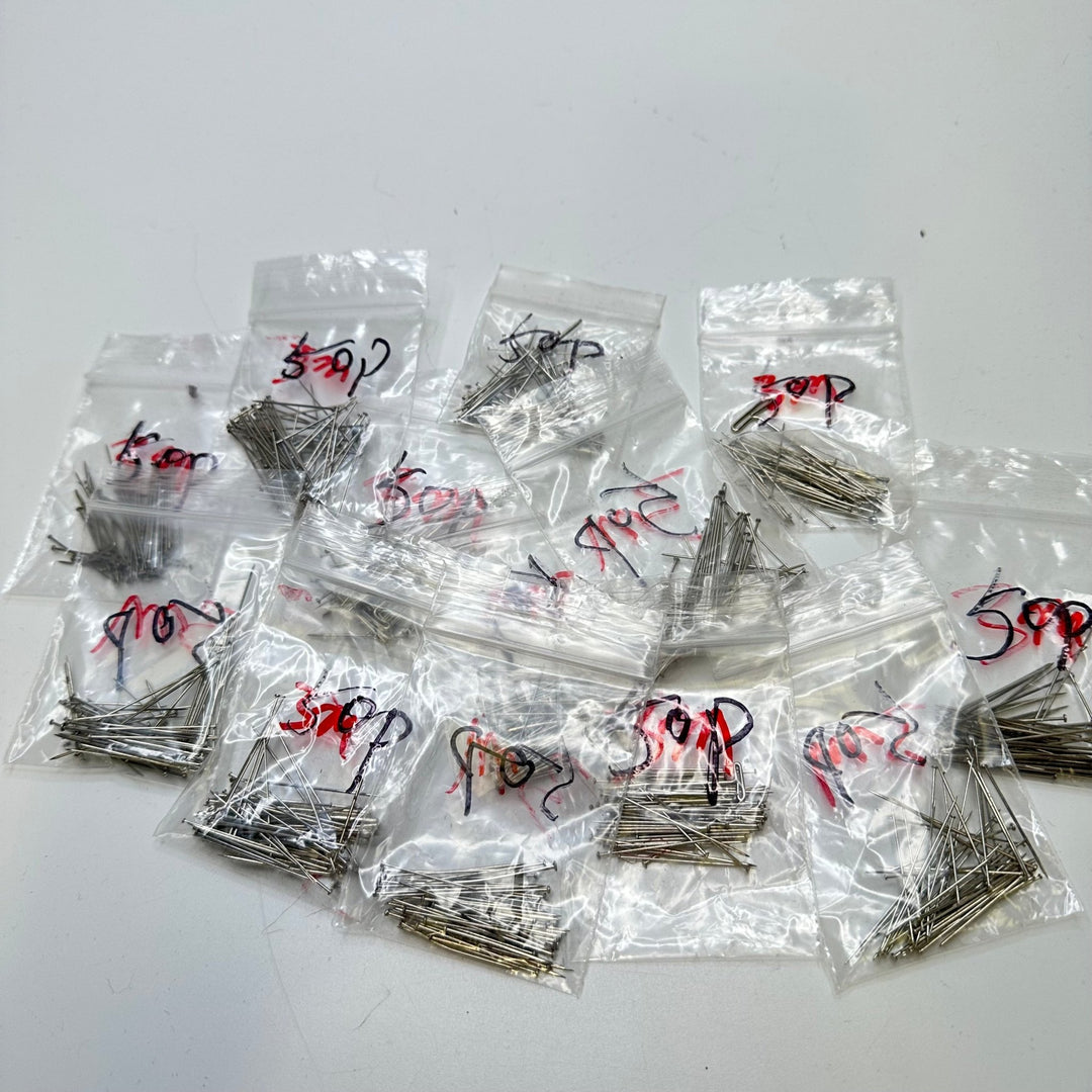 Random Pack Of 50 Flat Pins Sewing Tool - Silver - Individual - True Deadstock supplies Fabric by private - Sustainable Textile | FABCYCLE