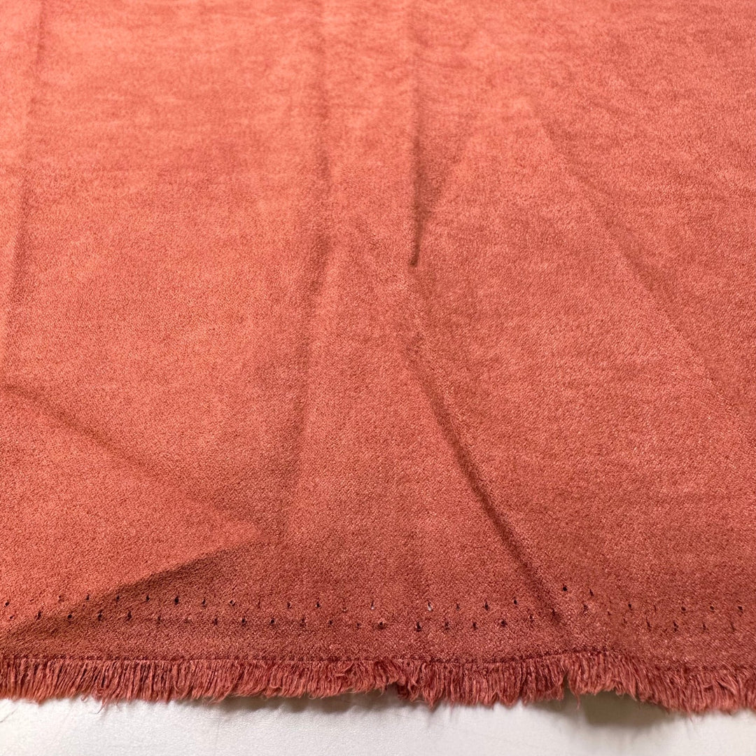 Rare Vinyls - Faux Suede Polyester Blend Woven - Red - Bundles - True Deadstock fabric Fabric by private - Sustainable Textile | FABCYCLE