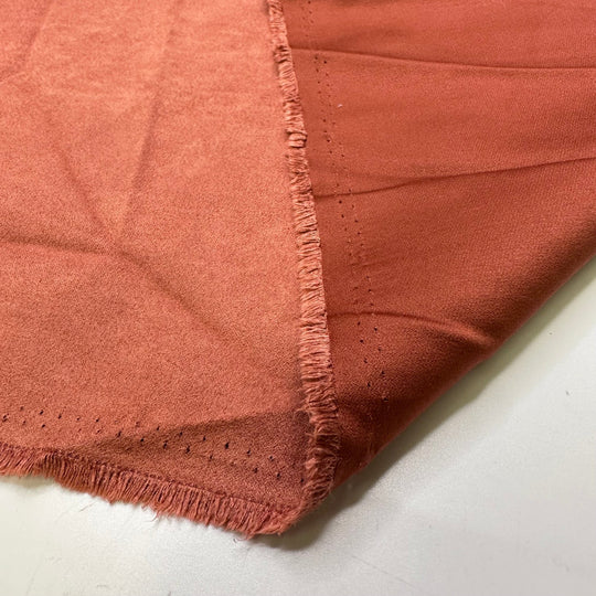 Rare Vinyls - Faux Suede Polyester Blend Woven - Red - Bundles - True Deadstock fabric Fabric by private - Sustainable Textile | FABCYCLE