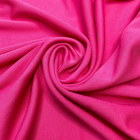 Raspberry Pie - Polyester Blend Knit - Pink - 1M Bundle - True Deadstock fabric Fabric by private - Sustainable Textile | FABCYCLE