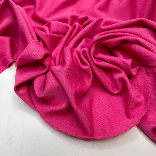 Raspberry Pie - Polyester Blend Knit - Pink - 1M Bundle - True Deadstock fabric Fabric by private - Sustainable Textile | FABCYCLE