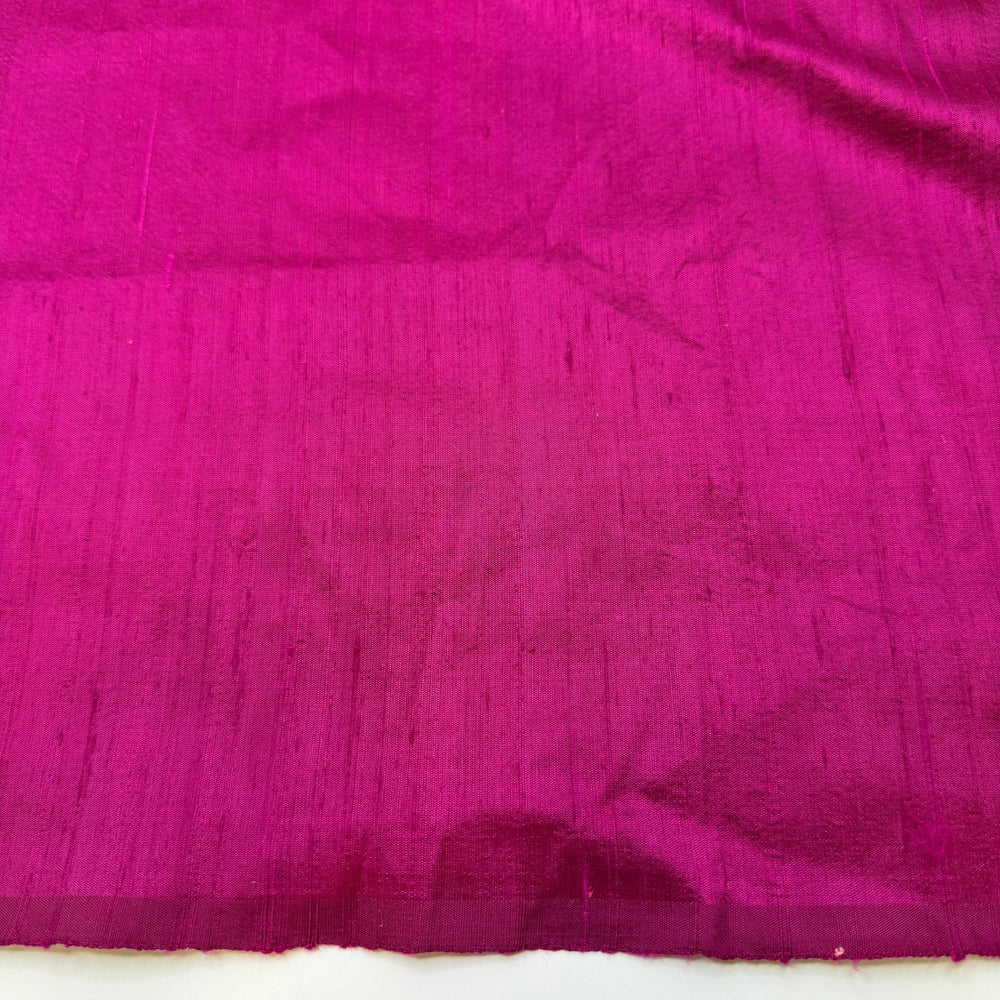 Raspberry Pie - Silk Woven - Dark Pink - 1M Bundle - True Deadstock fabric Fabric by private - Sustainable Textile | FABCYCLE