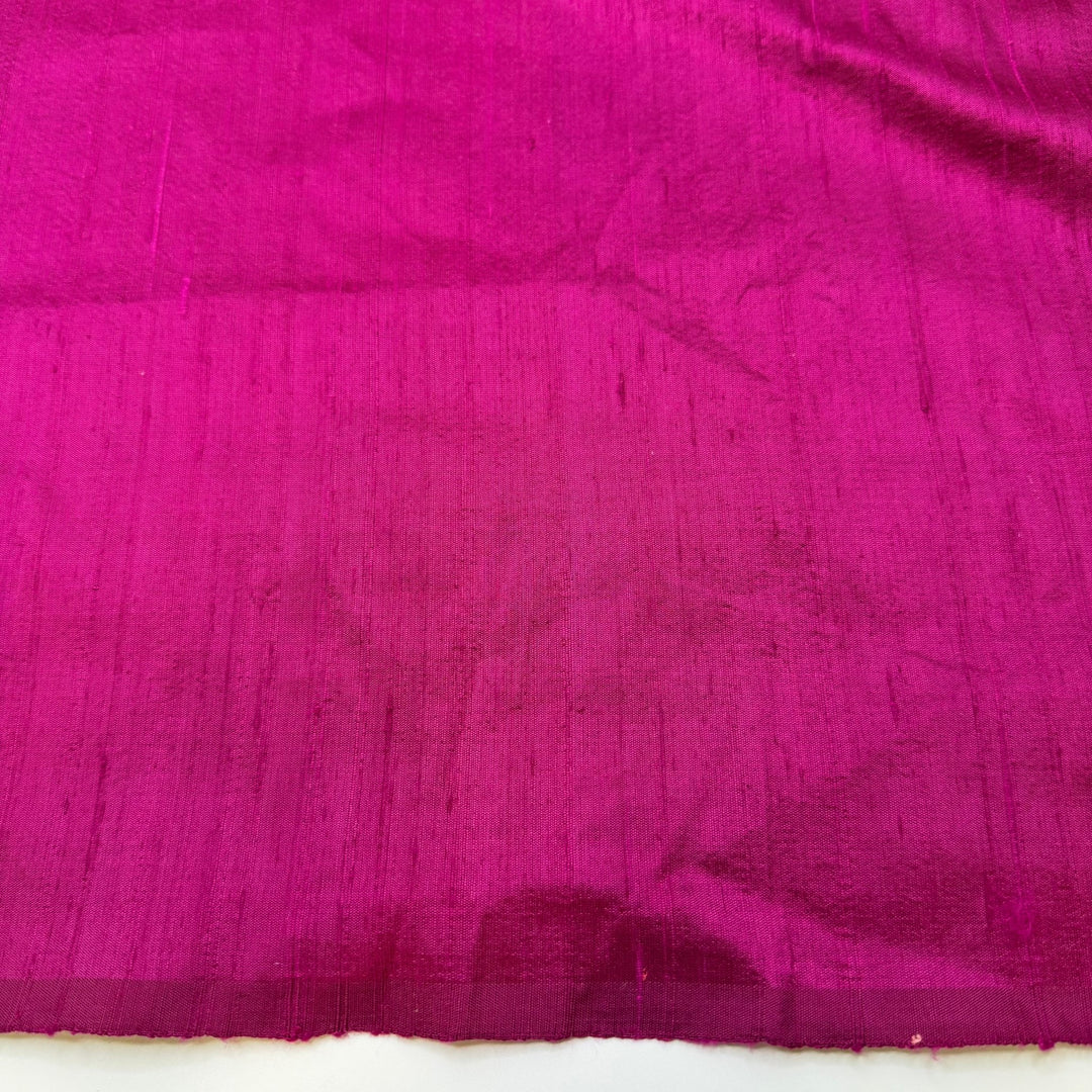 Raspberry Pie - Silk Woven - Dark Pink - 1M Bundle - True Deadstock fabric Fabric by private - Sustainable Textile | FABCYCLE