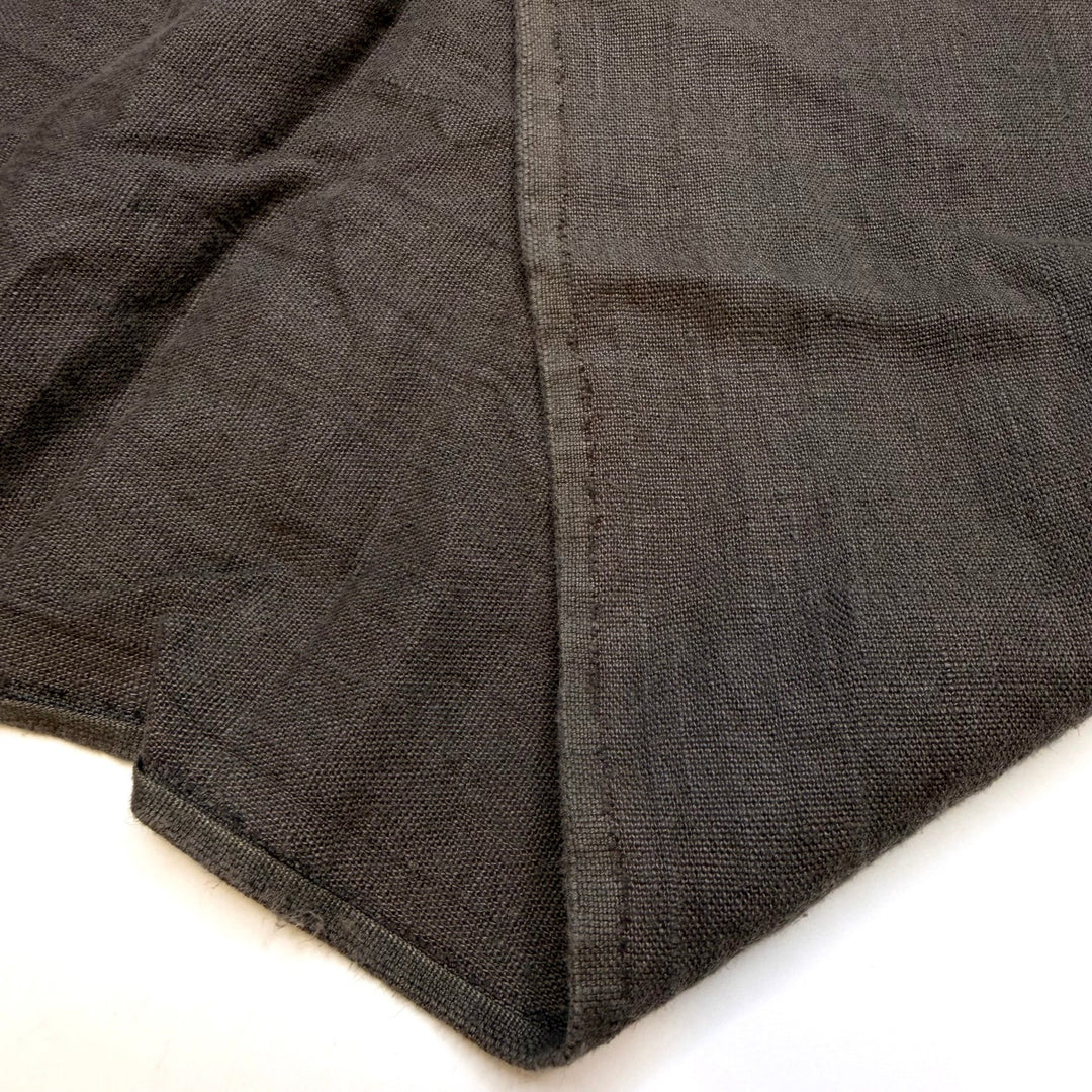 Reading By Candlelight - Linen Woven - Dark Grey - 1M Bundle - True Deadstock fabric Fabric by private - Sustainable Textile | FABCYCLE