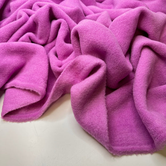 Reading Nook - Fleece Polyester Blend Knit - Magenta - 2M Bundle - True Deadstock fabric Fabric by private - Sustainable Textile | FABCYCLE