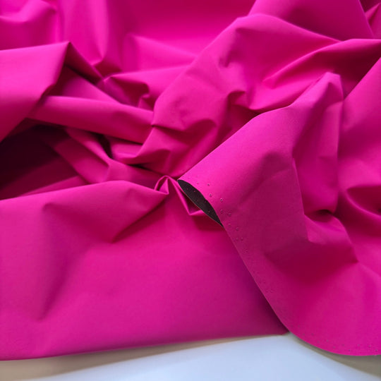 Ready For The Rain - Waterproof Nylon/Poly Woven - Pink/Grey - 2M Bundle - True Deadstock fabric Fabric by private - Sustainable Textile | FABCYCLE