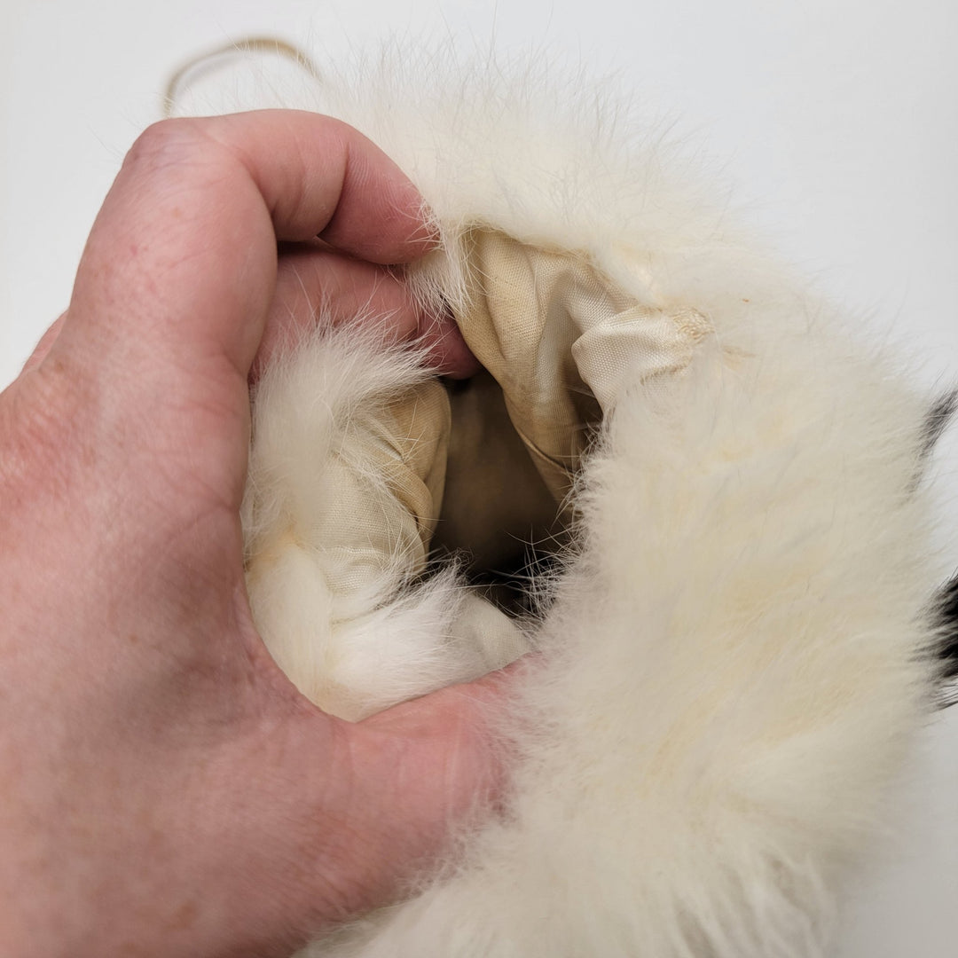 Real Fur Child Size Muff Clothing - Cream - Individual - True Deadstock supplies Fabric by private - Sustainable Textile | FABCYCLE