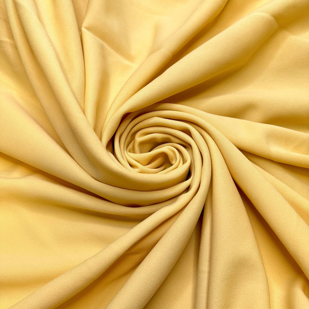 Really Old Rope Bridge - Polyester Blend Knit - Light Yellow - 2.9M Bundle - True Deadstock fabric Fabric by private - Sustainable Textile | FABCYCLE