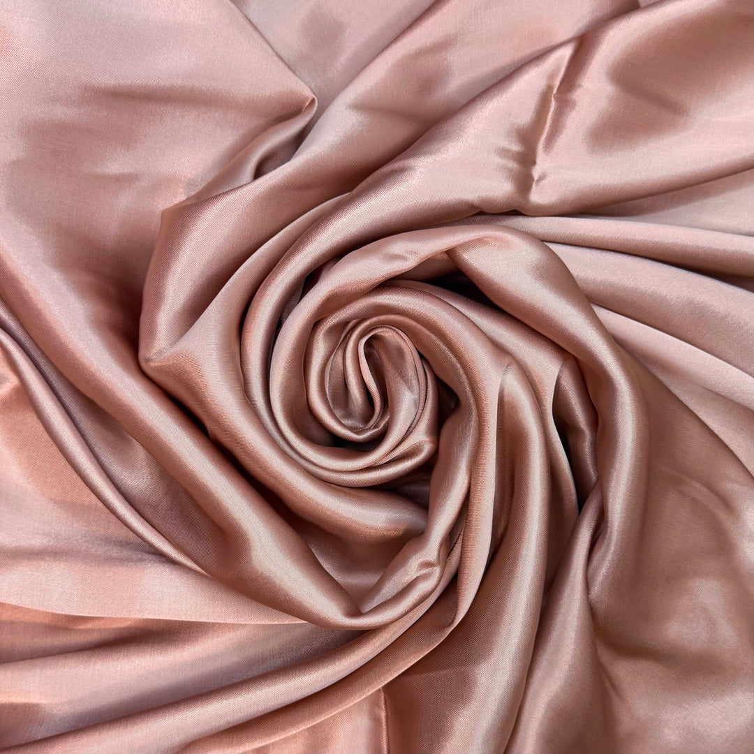 Reapplying Blush - Satin Cotton Blend Woven - Pink - 2M Bundle - True Deadstock fabric Fabric by private - Sustainable Textile | FABCYCLE