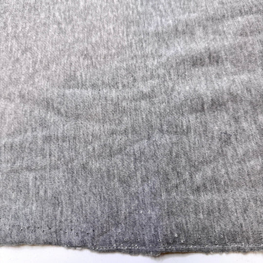 Reconnecting With Old Friends - Jersey Fleece Natural Blend Knit - Light Grey - 1M Bundle - True Deadstock fabric Fabric by private - Sustainable Textile | FABCYCLE
