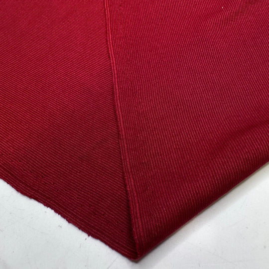 Red Cage - Rib Knit Polyester Blend Knit - Dark Red - 3M Bundle - True Deadstock fabric Fabric by private - Sustainable Textile | FABCYCLE