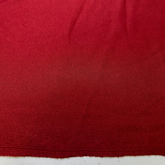 Red Cage - Rib Knit Polyester Blend Knit - Dark Red - 3M Bundle - True Deadstock fabric Fabric by private - Sustainable Textile | FABCYCLE