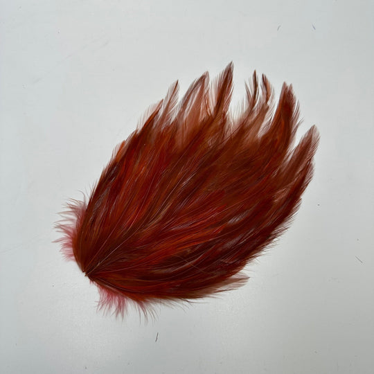 Red Hat Piece Feathers - Burgundy/Red - Individual - True Deadstock supplies Fabric by private - Sustainable Textile | FABCYCLE