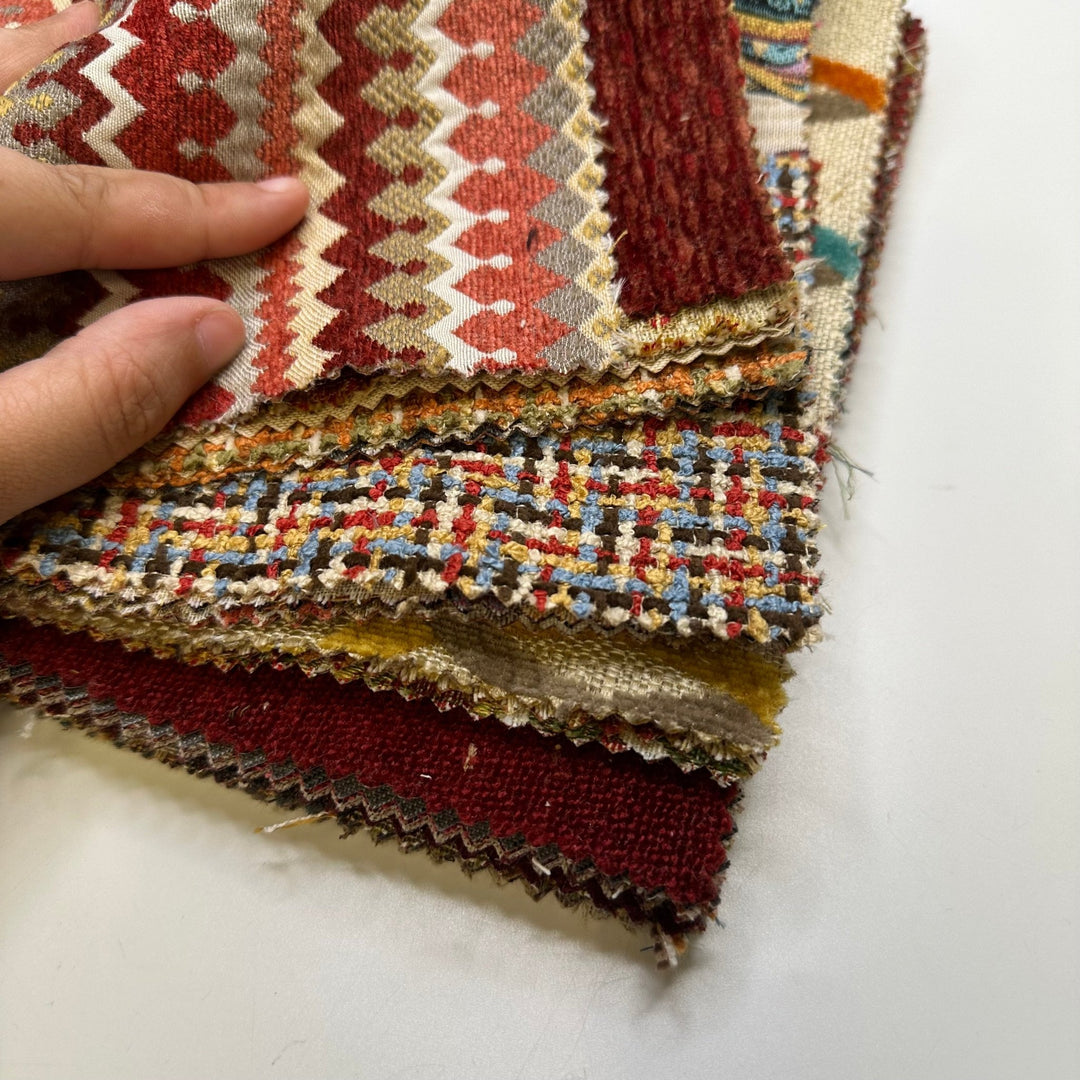 Red Hot - Home Décor Sample Books - Rectangle - True Deadstock fabric Fabric by private - Sustainable Textile | FABCYCLE