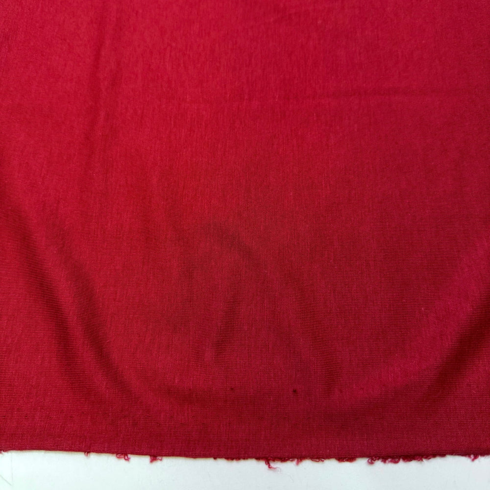 Red Is My Lucky Colour - Jersey Bamboo Blend Knit - Red - Bundles - True Deadstock fabric Fabric by private - Sustainable Textile | FABCYCLE