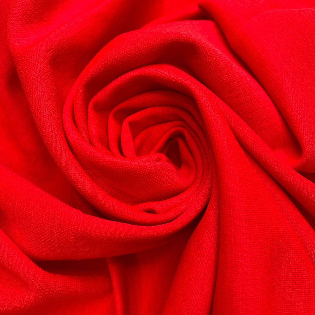 Red Jelly Beans - Interlock Wool Knit - Red - 2.7M Bundle - True Deadstock fabric Fabric by private - Sustainable Textile | FABCYCLE