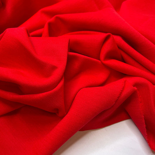 Red Jelly Beans - Interlock Wool Knit - Red - 2.7M Bundle - True Deadstock fabric Fabric by private - Sustainable Textile | FABCYCLE
