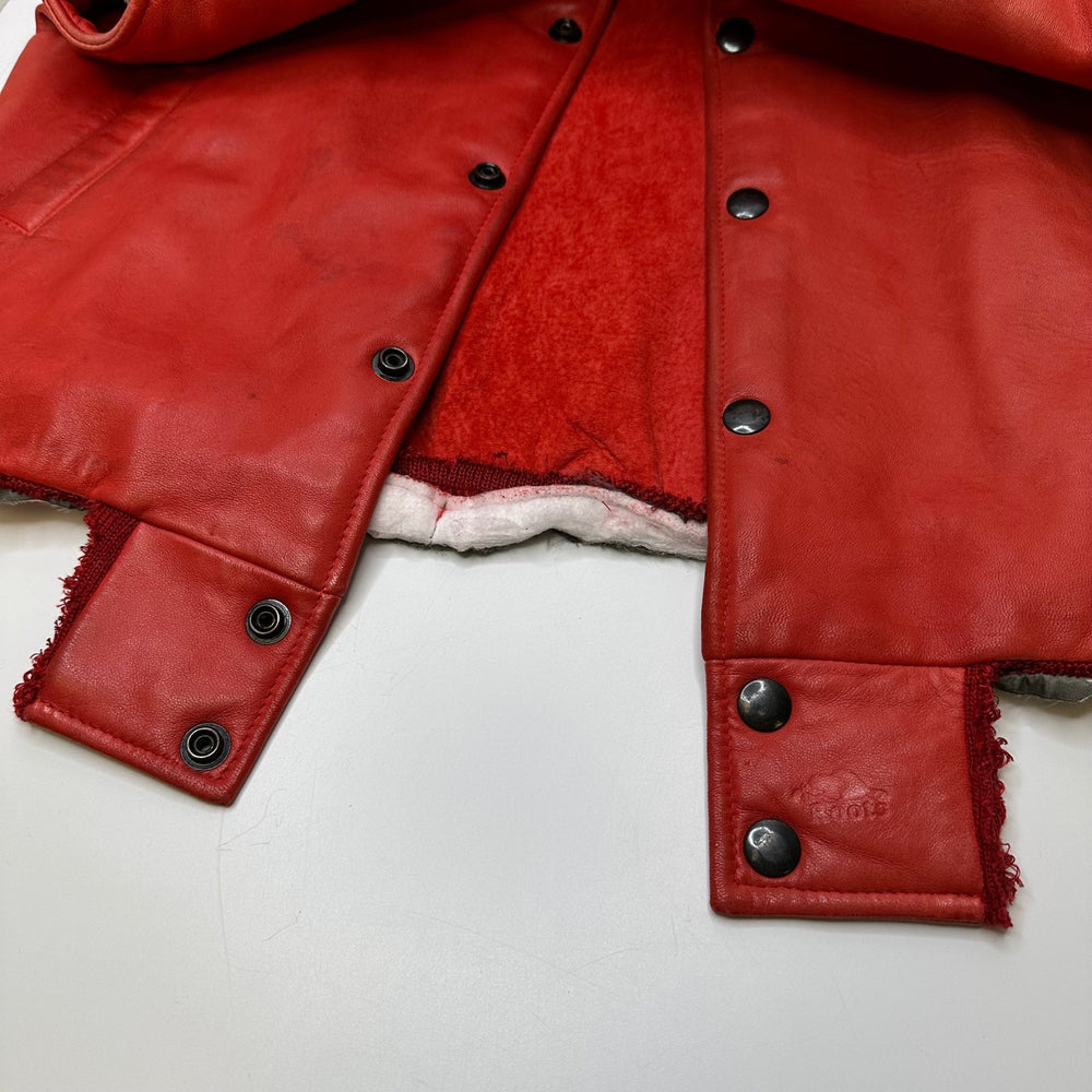 Red Leather Vest Clothing - Red - Individual - True Deadstock supplies Fabric by private - Sustainable Textile | FABCYCLE