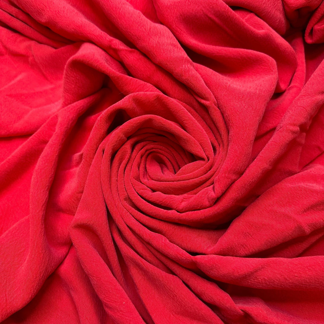 Red Section - Twill Weave Tencel Blend Woven - Red - 3.7M Bundle - True Deadstock fabric Fabric by private - Sustainable Textile | FABCYCLE
