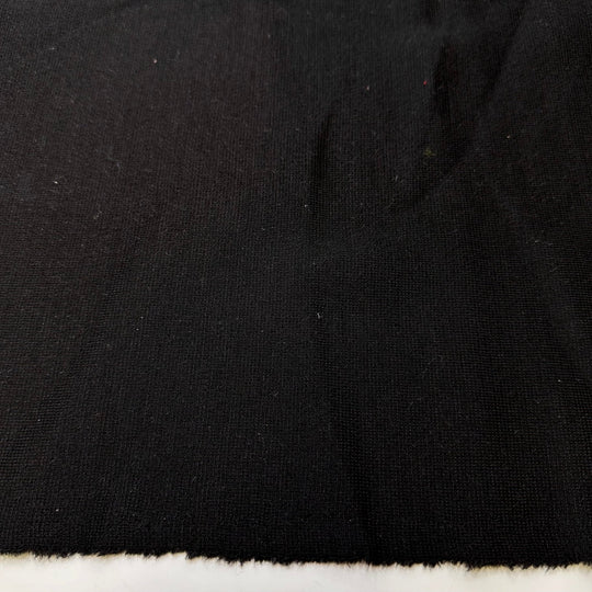 Redoing The Same Seam 3 Times - Wool Knit - Black - 1.3M Bundle - True Deadstock fabric Fabric by private - Sustainable Textile | FABCYCLE