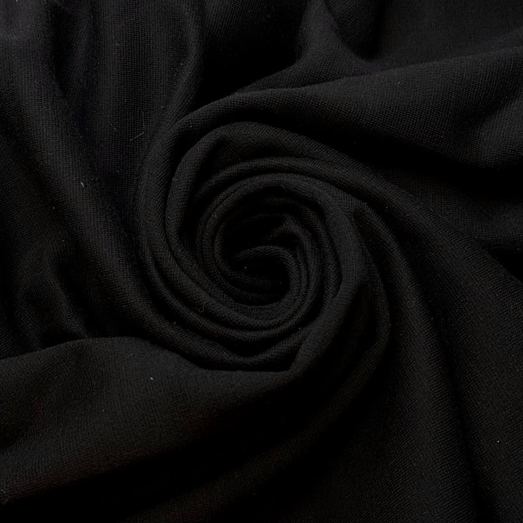 Redoing The Same Seam 3 Times - Wool Knit - Black - 1.3M Bundle - True Deadstock fabric Fabric by private - Sustainable Textile | FABCYCLE