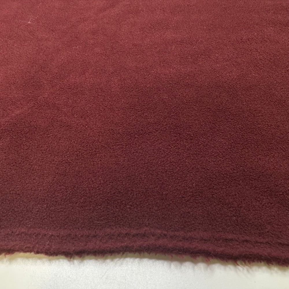 Reduce To Create - Fleece Poly Knit - Burgundy - 1.4M Bundle - True Deadstock fabric Fabric by private - Sustainable Textile | FABCYCLE