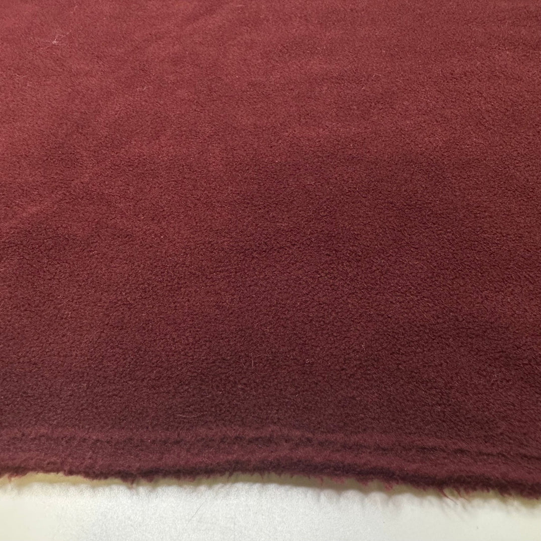 Reduce To Create - Fleece Poly Knit - Burgundy - 1.4M Bundle - True Deadstock fabric Fabric by private - Sustainable Textile | FABCYCLE