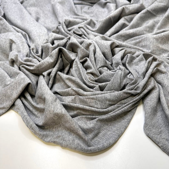Reducing Consumption - Jersey Natural Blend Knit - Grey - 1.15M Bundle - True Deadstock fabric Fabric by private - Sustainable Textile | FABCYCLE