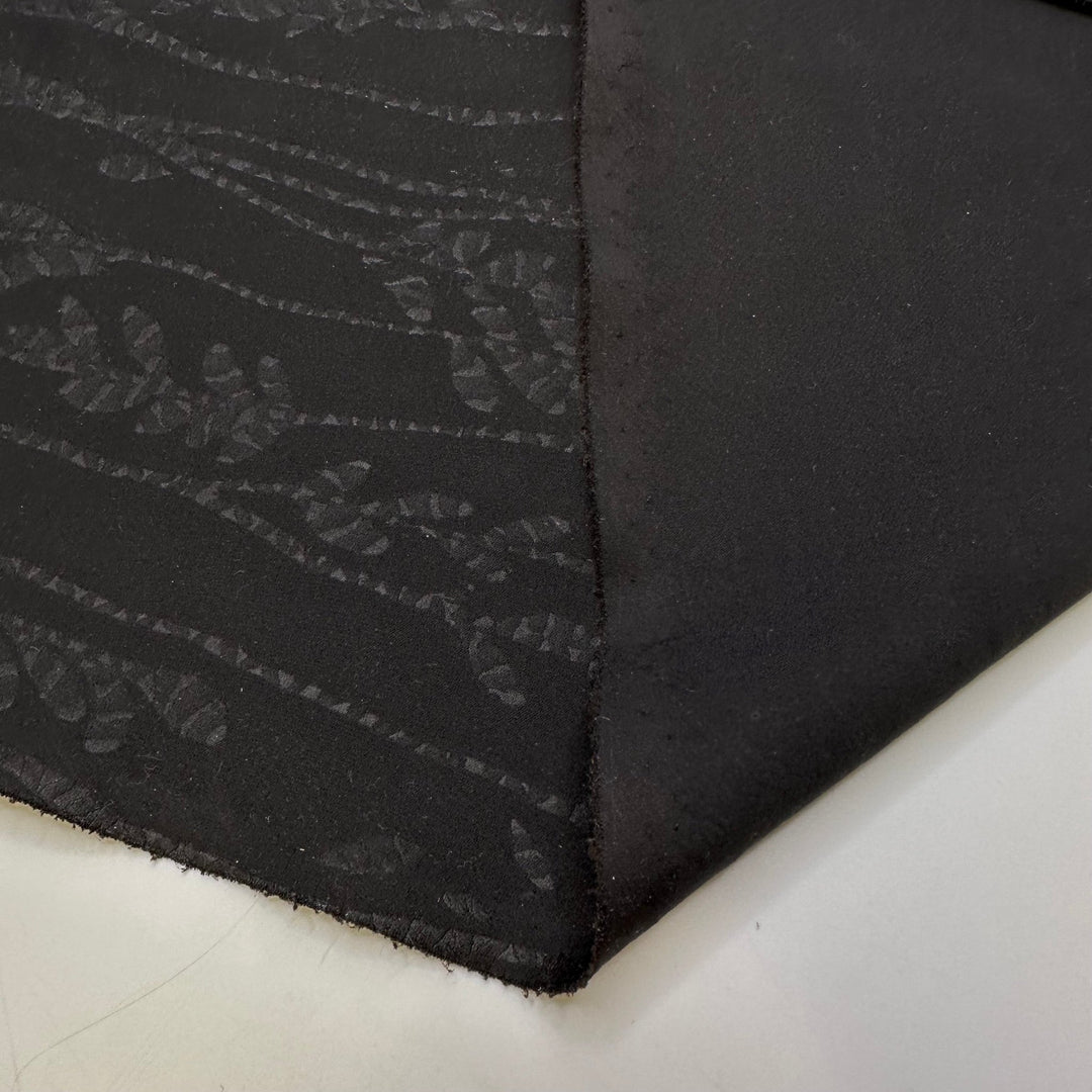 Reef Cleanup - Mini Scuba Synthetic Blend Knit - Dark Black/Grey Floral - 1.8M Bundle - True Deadstock fabric Fabric by private - Sustainable Textile | FABCYCLE