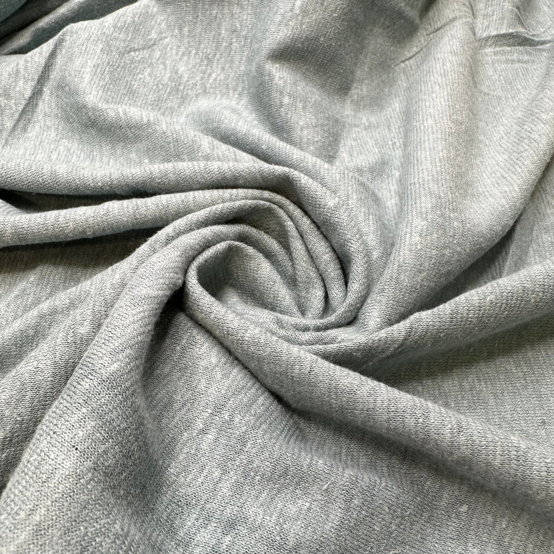 Refreshed - Jersey Linen Blend Knit - Mint Green - Bundles - True Deadstock fabric Fabric by private - Sustainable Textile | FABCYCLE