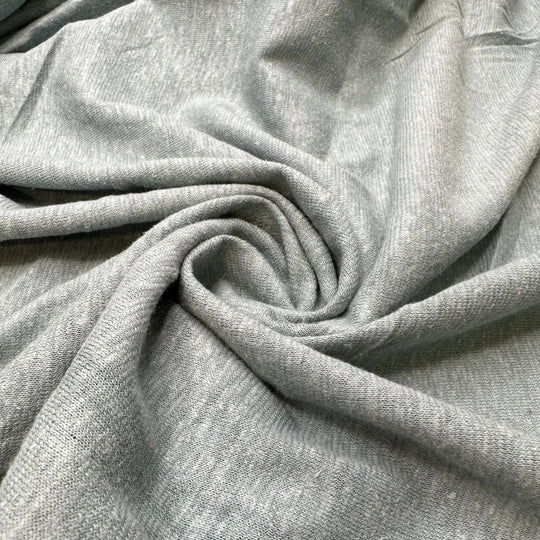 Refreshed - Jersey Linen Blend Knit - Mint Green - Bundles - True Deadstock fabric Fabric by private - Sustainable Textile | FABCYCLE