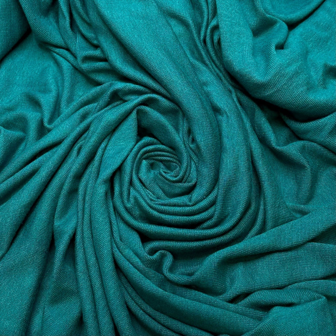Relaxing Bath - Rayon/Cotton Knit - Green/Teal - Bundles - True Deadstock fabric Fabric by private - Sustainable Textile | FABCYCLE