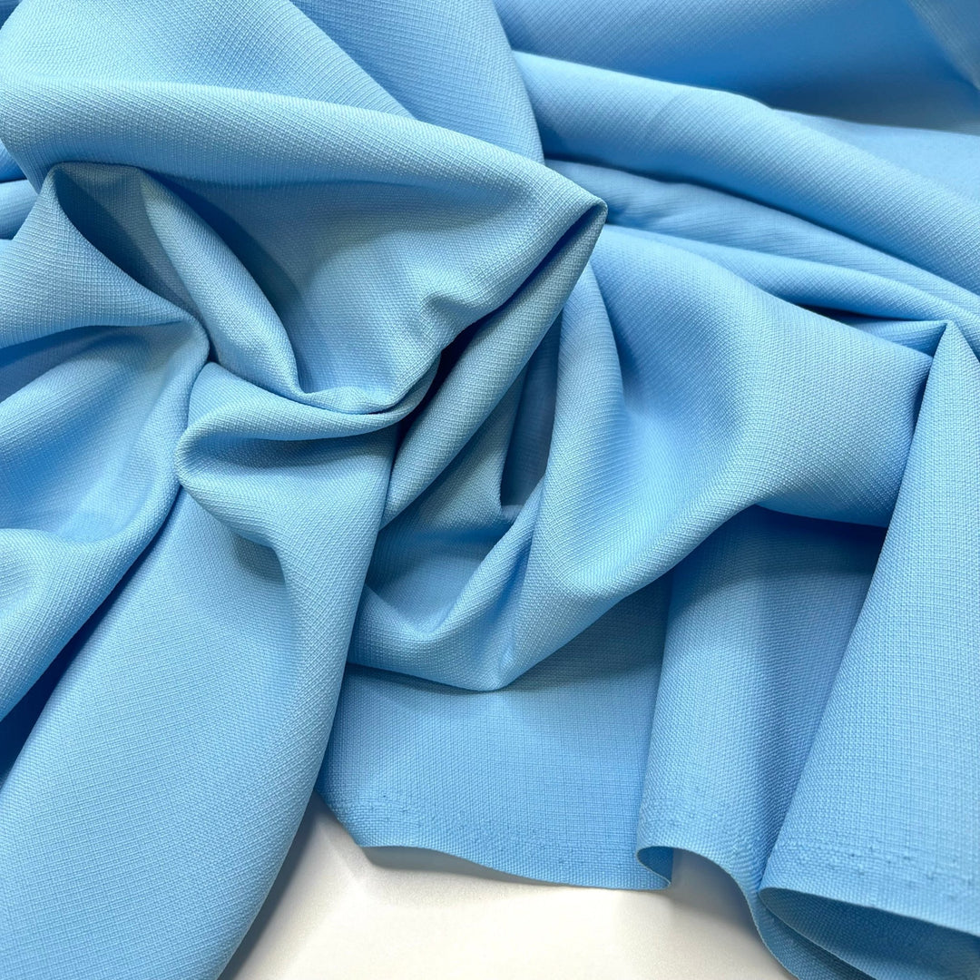 Relaxing Blues - Polyester Blend Woven - Light Blue - 2M Bundle - True Deadstock fabric Fabric by private - Sustainable Textile | FABCYCLE