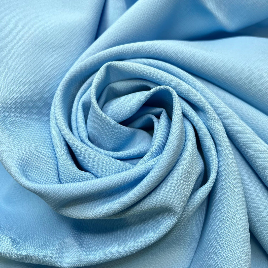 Relaxing Blues - Polyester Blend Woven - Light Blue - 2M Bundle - True Deadstock fabric Fabric by private - Sustainable Textile | FABCYCLE