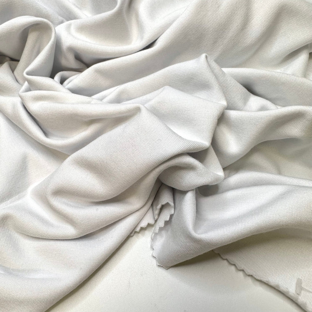 Relaxing In Nature - Jersey Fleece Tencel Blend Knit - White - 0.65M Bundle - True Deadstock fabric Fabric by private - Sustainable Textile | FABCYCLE