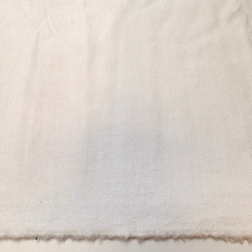 Relaxing In Nature - Jersey Fleece Tencel Blend Knit - White - 0.65M Bundle - True Deadstock fabric Fabric by private - Sustainable Textile | FABCYCLE
