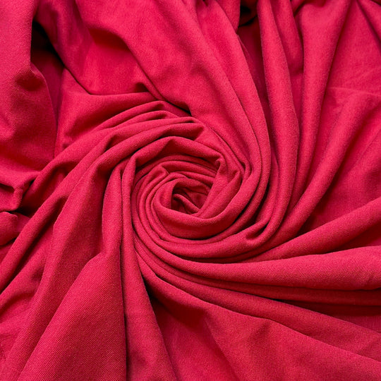 Relic Rust - Rib Knit Cotton Blend Knit - Red - 2.4M Bundle - True Deadstock fabric Fabric by private - Sustainable Textile | FABCYCLE