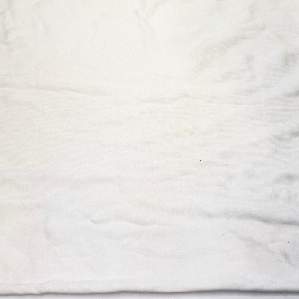 Relief From The Heat - Tubular Rib Knit Cotton Blend Knit - White - 0.9M Bundle - True Deadstock fabric Fabric by private - Sustainable Textile | FABCYCLE